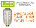 Led világítástechnikai webáruház szeged - smd led - ledszalag - körte led.