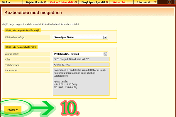 Kézbesítés!